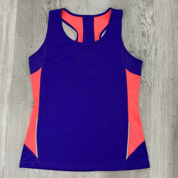 Tek Gear Purple Sleeveless Racerback Lightweight Workout Gym Running Tank Top - Picture 1 of 6